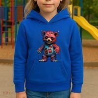 Zombie Teddy Bear Kids Hoodie thumb 3