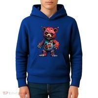 Zombie Teddy Bear Kids Hoodie thumb 4