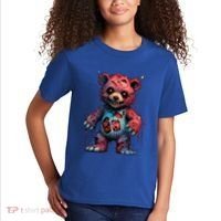 Zombie Teddy Bear Kids T-Shirt thumb 2