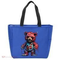 Zombie Teddy Bear Tote Bag thumb 0