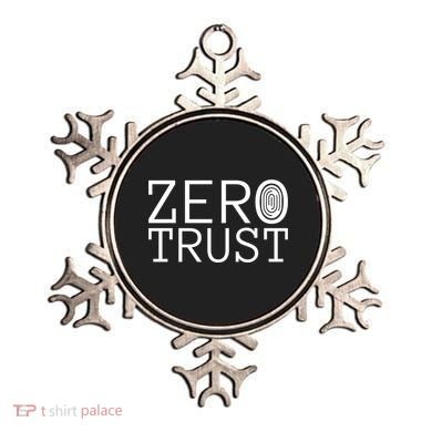 Zero Trust Cyber Security Hacking Programmer Developer Funny Gift Ornament
