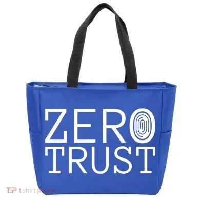 Zero Trust Cyber Security Hacking Programmer Developer Funny Gift Tote Bag