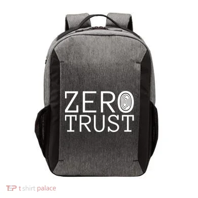 Zero Trust Cyber Security Hacking Programmer Developer Funny Gift Vector Backpack