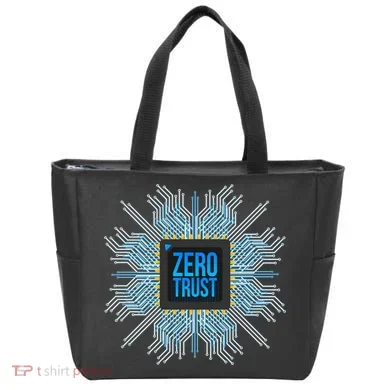 Zero Trust Cyber Security Hacking Programmer Developer Funny Gift Tote Bag