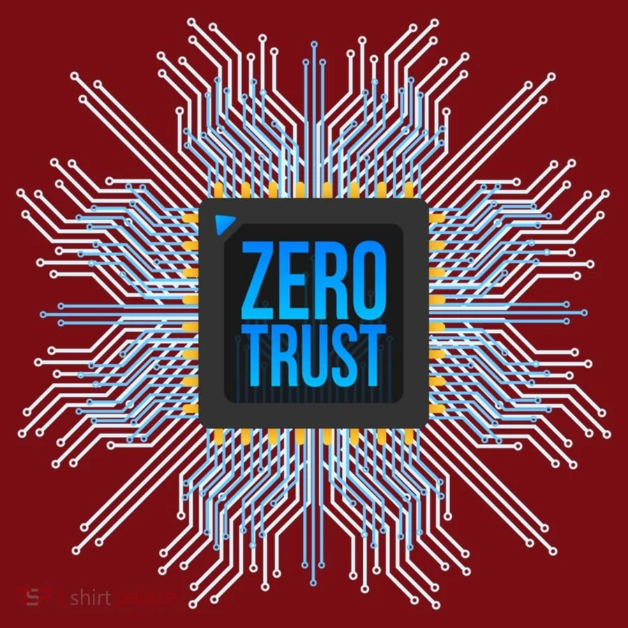 Zero Trust Cyber Security Hacking Programmer Developer Funny Gift Knit Stocking