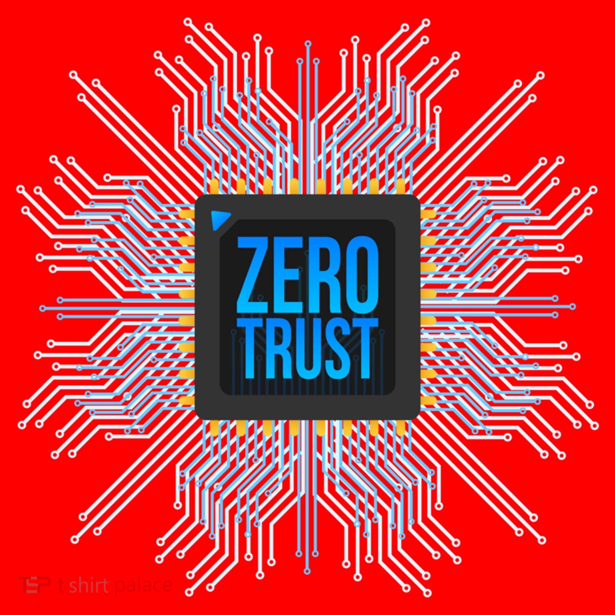 Zero Trust Cyber Security Hacking Programmer Developer Funny Gift Santa Hat