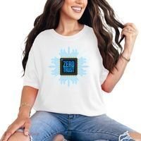 Zero Trust Cyber Security Hacking Programmer Developer Funny Gift Comfort Colors T-Shirt thumb 0