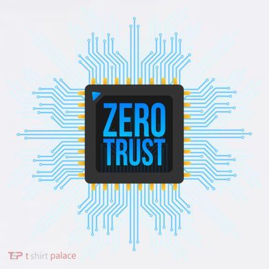 Zero Trust Cyber Security Hacking Programmer Developer Funny Gift Comfort Colors T-Shirt