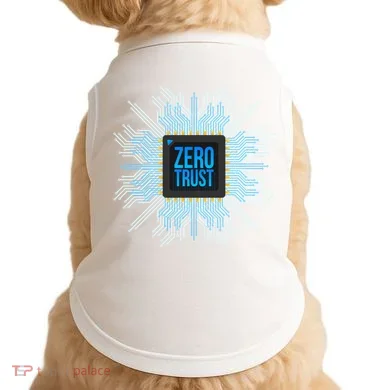 Zero Trust Cyber Security Hacking Programmer Developer Funny Gift Doggie Tank