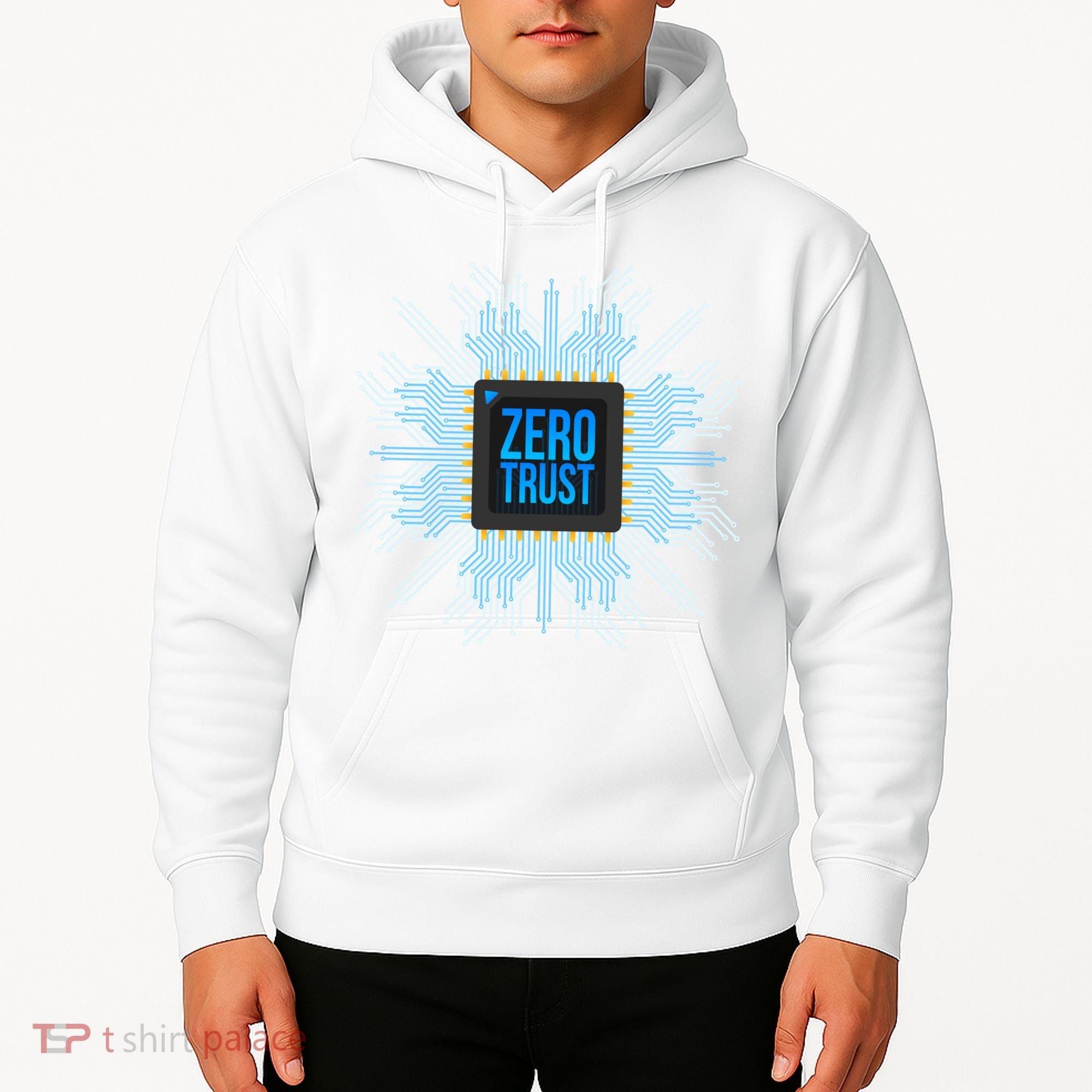 Zero Trust Cyber Security Hacking Programmer Developer Funny Gift Hoodie