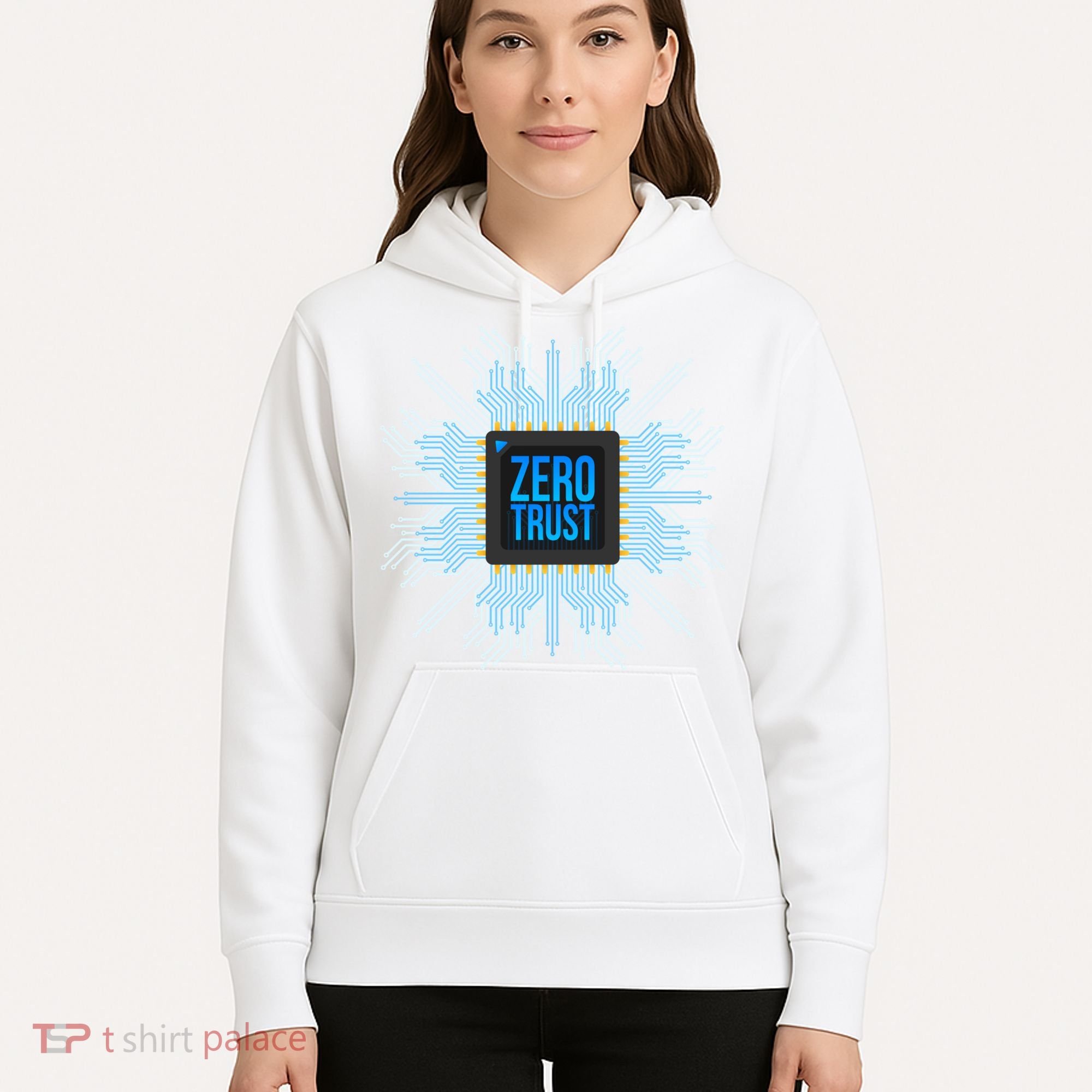 Zero Trust Cyber Security Hacking Programmer Developer Funny Gift Hoodie