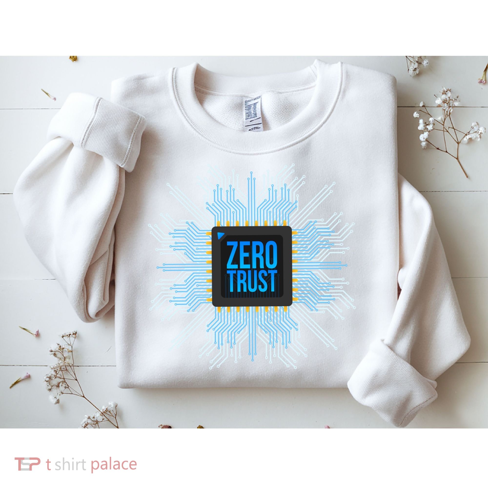 Zero Trust Cyber Security Hacking Programmer Developer Funny Gift Sweatshirt