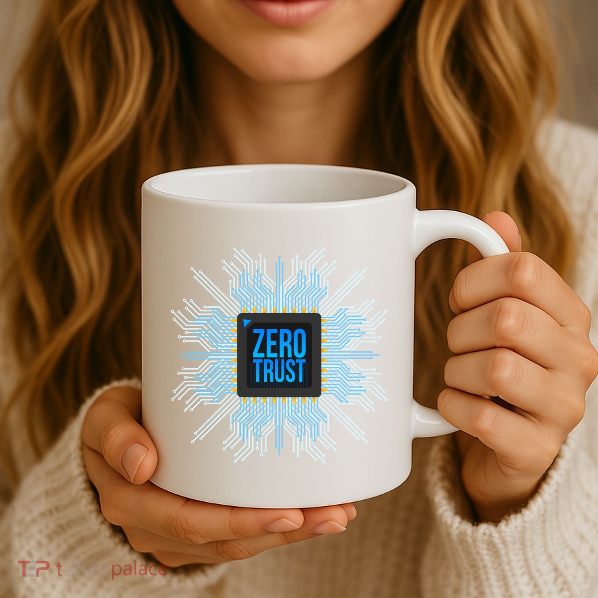 Zero Trust Cyber Security Hacking Programmer Developer Funny Gift Coffee Mug