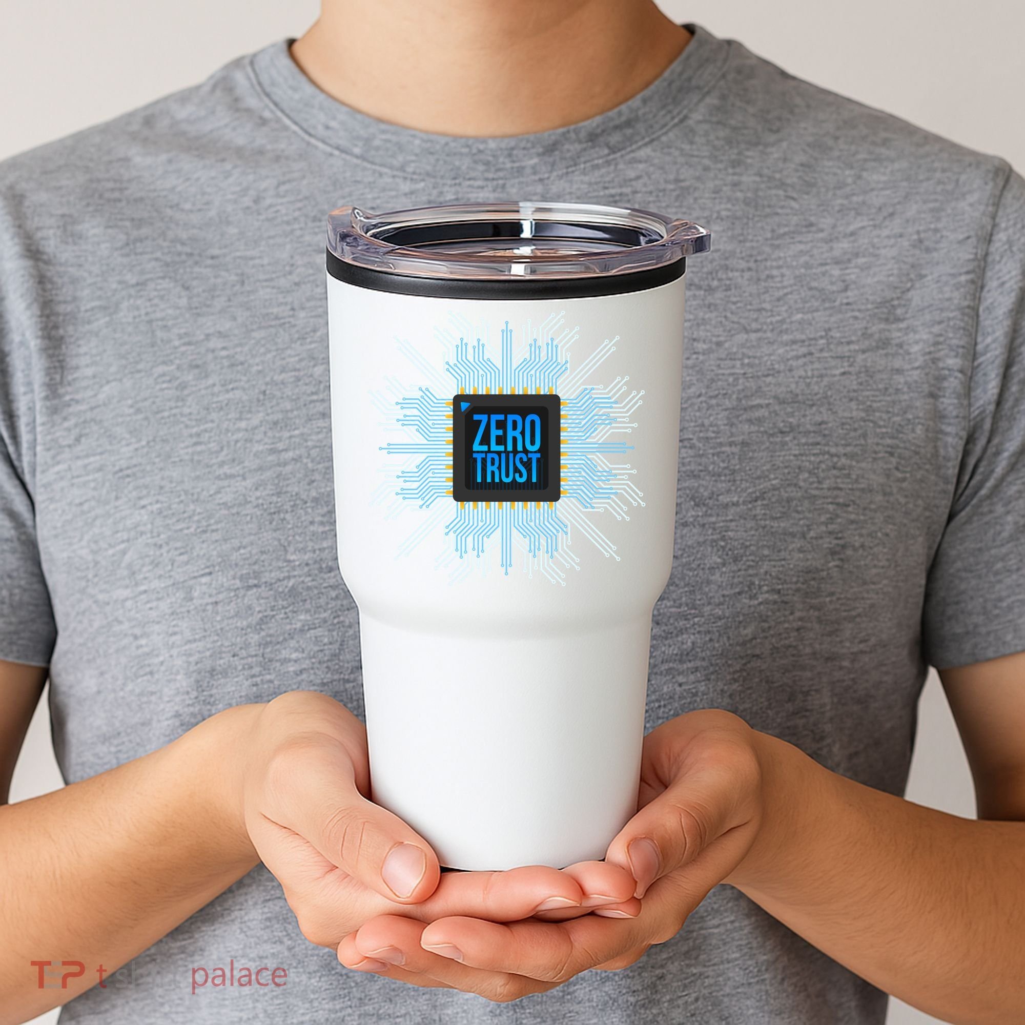 Zero Trust Cyber Security Hacking Programmer Developer Funny Gift Tumbler