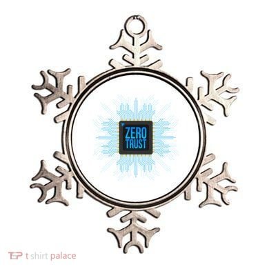 Zero Trust Cyber Security Hacking Programmer Developer Funny Gift Ornament