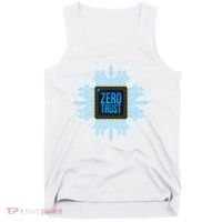 Zero Trust Cyber Security Hacking Programmer Developer Funny Gift Tank Top thumb 0