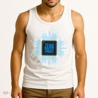 Zero Trust Cyber Security Hacking Programmer Developer Funny Gift Tank Top thumb 3