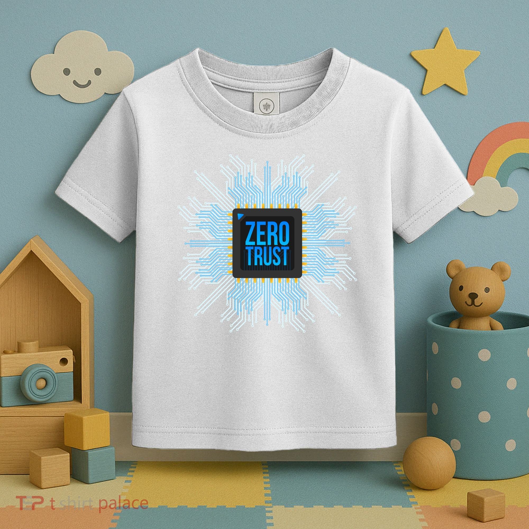 Zero Trust Cyber Security Hacking Programmer Developer Funny Gift Toddler T-Shirt