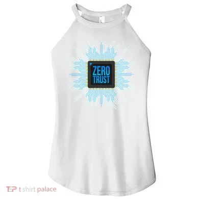 Zero Trust Cyber Security Hacking Programmer Developer Funny Gift Women's Perfect Tri Rocker Tank