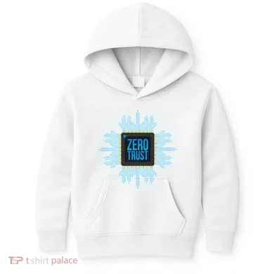 Zero Trust Cyber Security Hacking Programmer Developer Funny Gift Kids Hoodie
