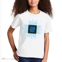 Zero Trust Cyber Security Hacking Programmer Developer Funny Gift Kids T-Shirt thumb 2