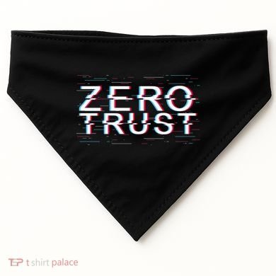 Zero Trust Developer It Cyber Security Hacking Programmer Gift USA-Made Doggie Bandana