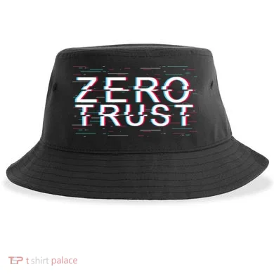 Zero Trust Developer It Cyber Security Hacking Programmer Gift Sustainable Bucket Hat