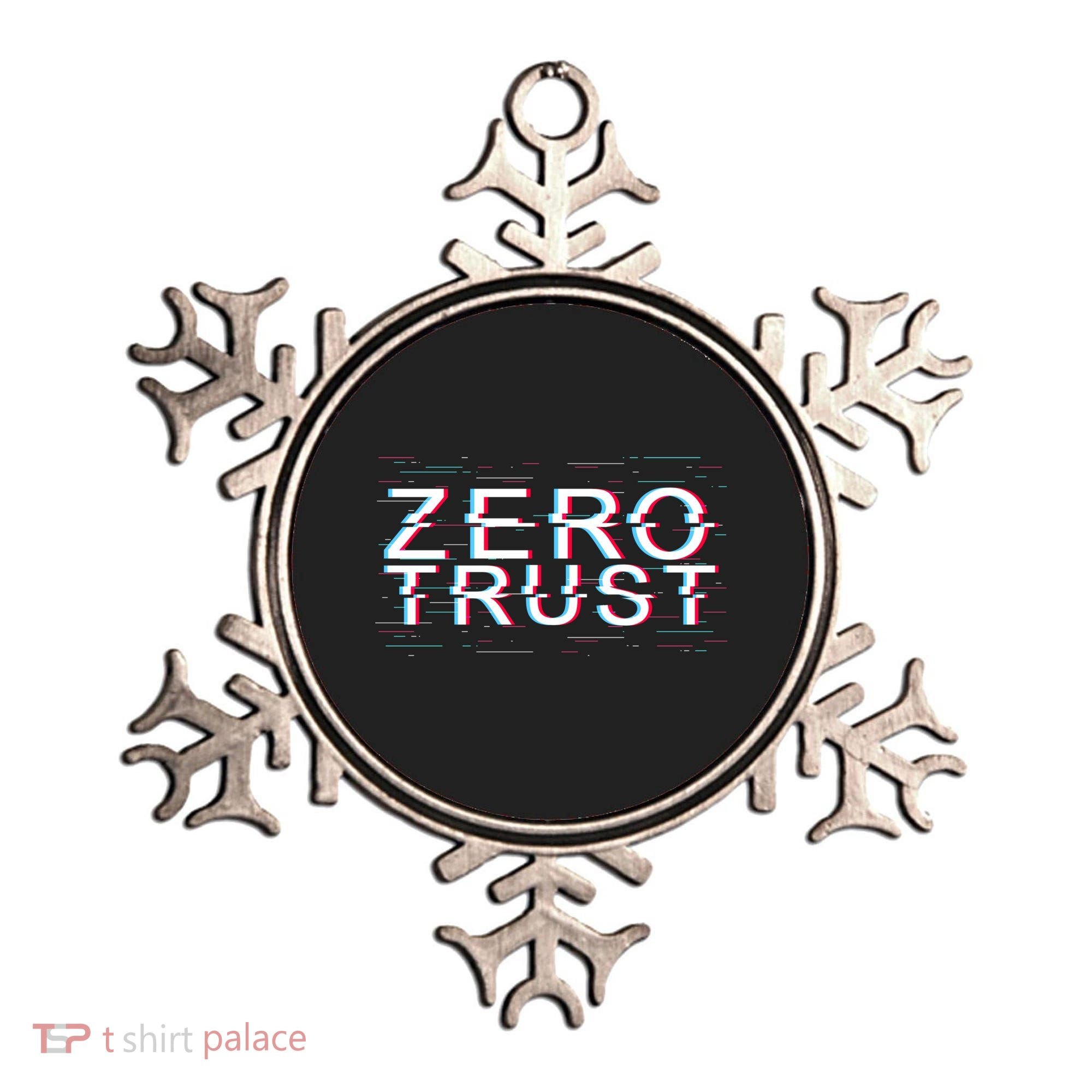 Zero Trust Developer It Cyber Security Hacking Programmer Gift Ornament