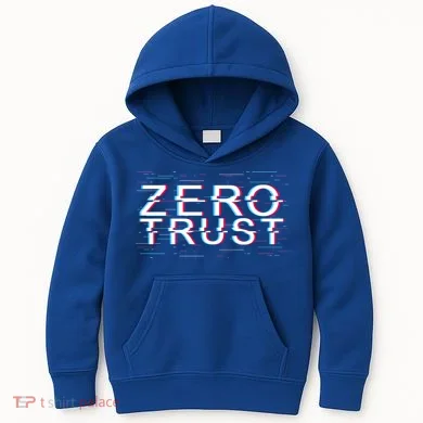 Zero Trust Developer It Cyber Security Hacking Programmer Gift Kids Hoodie