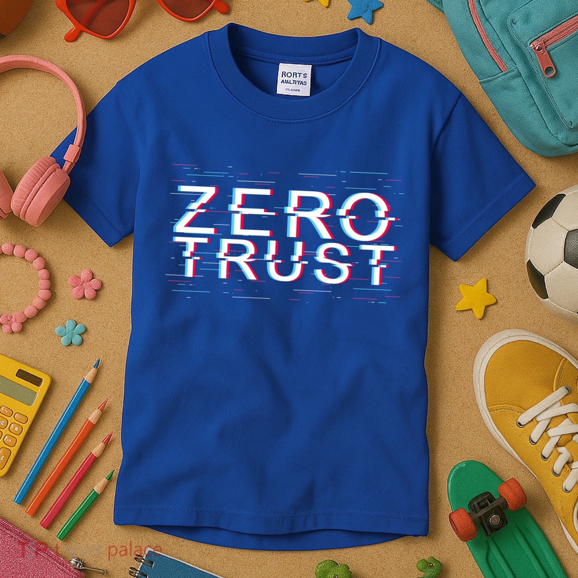 Zero Trust Developer It Cyber Security Hacking Programmer Gift Kids T-Shirt