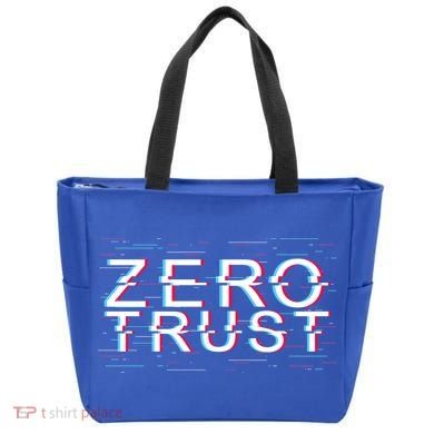 Zero Trust Developer It Cyber Security Hacking Programmer Gift Tote Bag