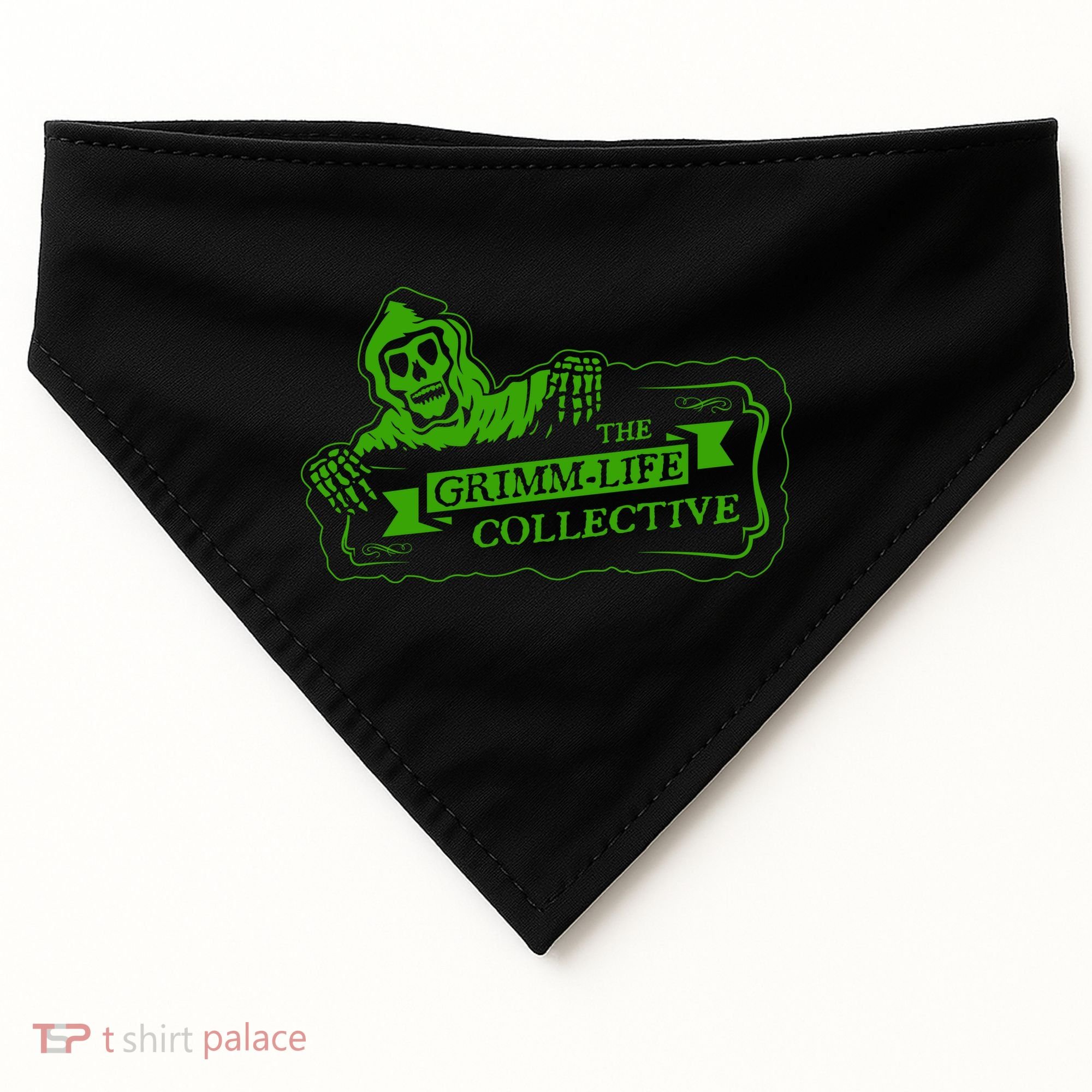 Zombie The Grimm Life Collective Grimmlifecollective USA-Made Doggie Bandana