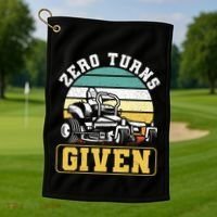 Zero Turns Given Zero Turn Lawn Mower And Mowing Golf Towel thumb 1