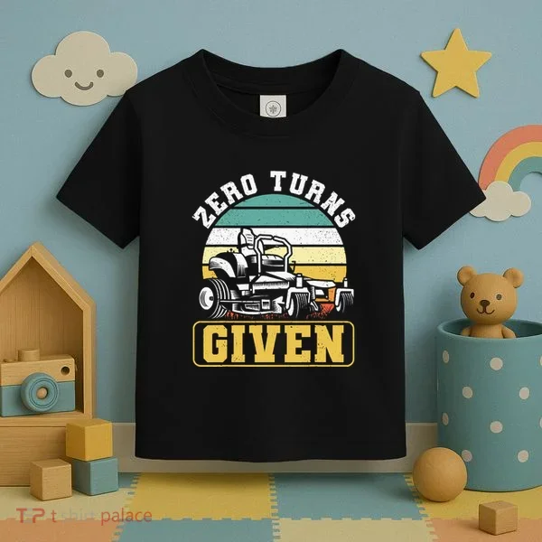 Zero Turns Given Zero Turn Lawn Mower And Mowing Toddler T-Shirt