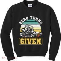 Zero Turns Given Zero Turn Lawn Mower And Mowing Kids Sweatshirt thumb 0