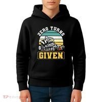 Zero Turns Given Zero Turn Lawn Mower And Mowing Kids Hoodie thumb 4
