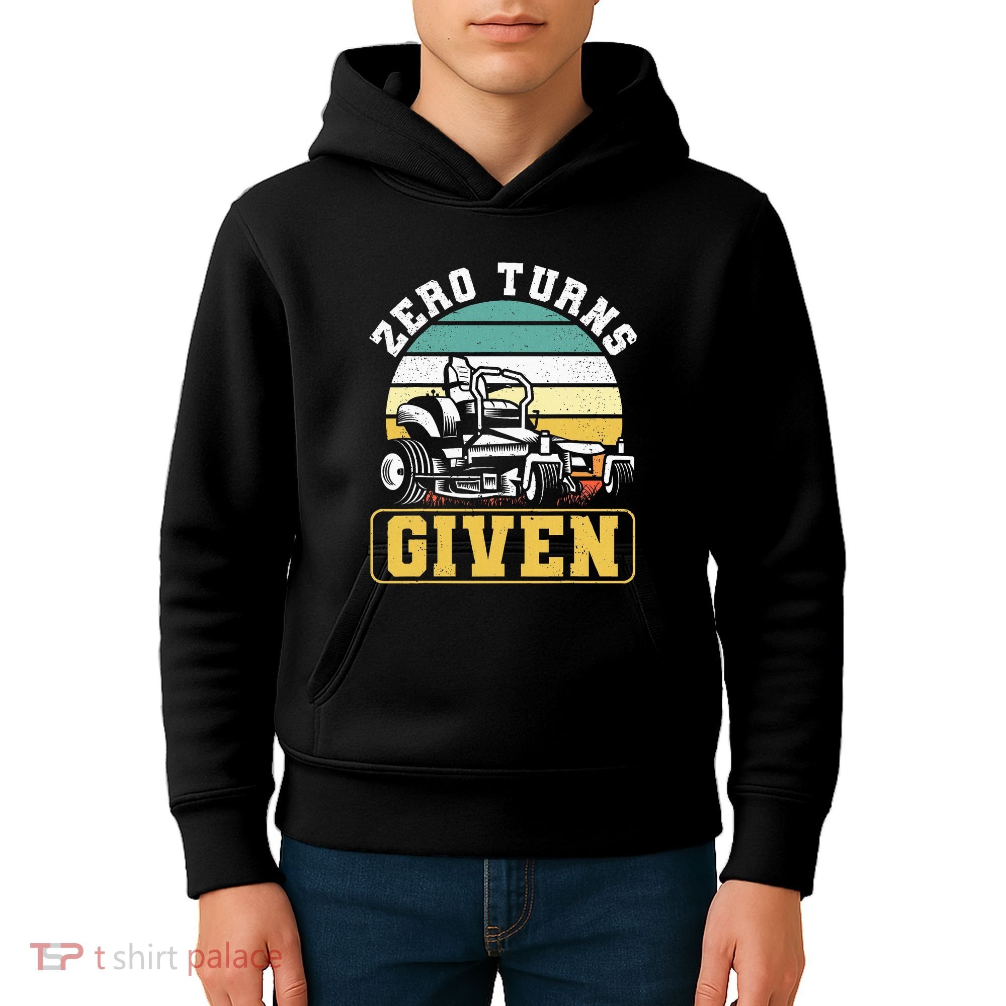 Zero Turns Given Zero Turn Lawn Mower And Mowing Kids Hoodie