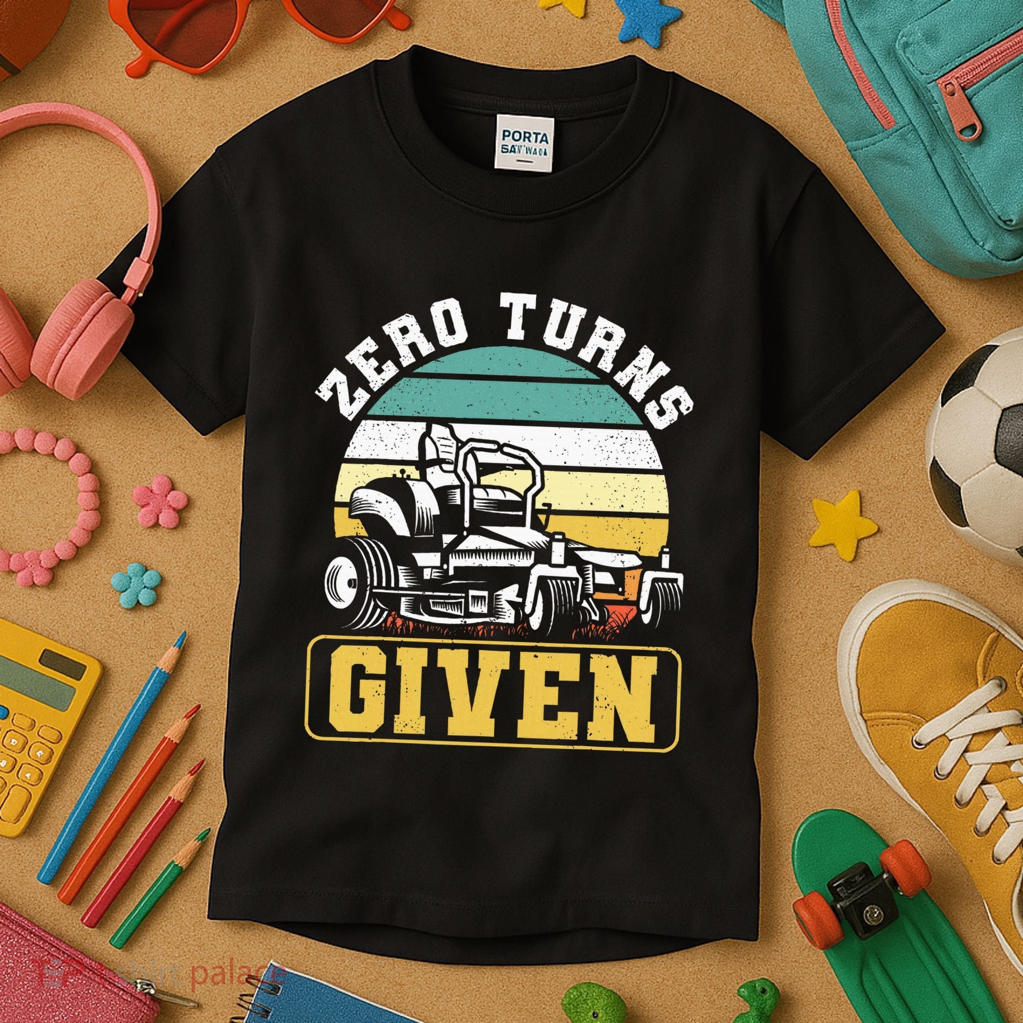 Zero Turns Given Zero Turn Lawn Mower And Mowing Kids T-Shirt