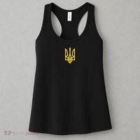 Zelensky Tryzub Green Long Sleeve Military Ukraine Zelenskyy Women's Tank Top thumb 3