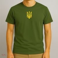 Zelensky Tryzub Green Long Sleeve Military Ukraine Zelenskyy T-Shirt thumb 3