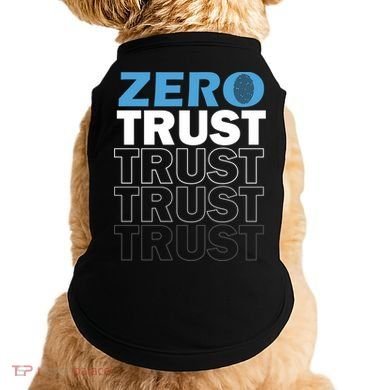 Zero Trust Hacking Cyber Security Programmer Developer Gift Doggie Tank
