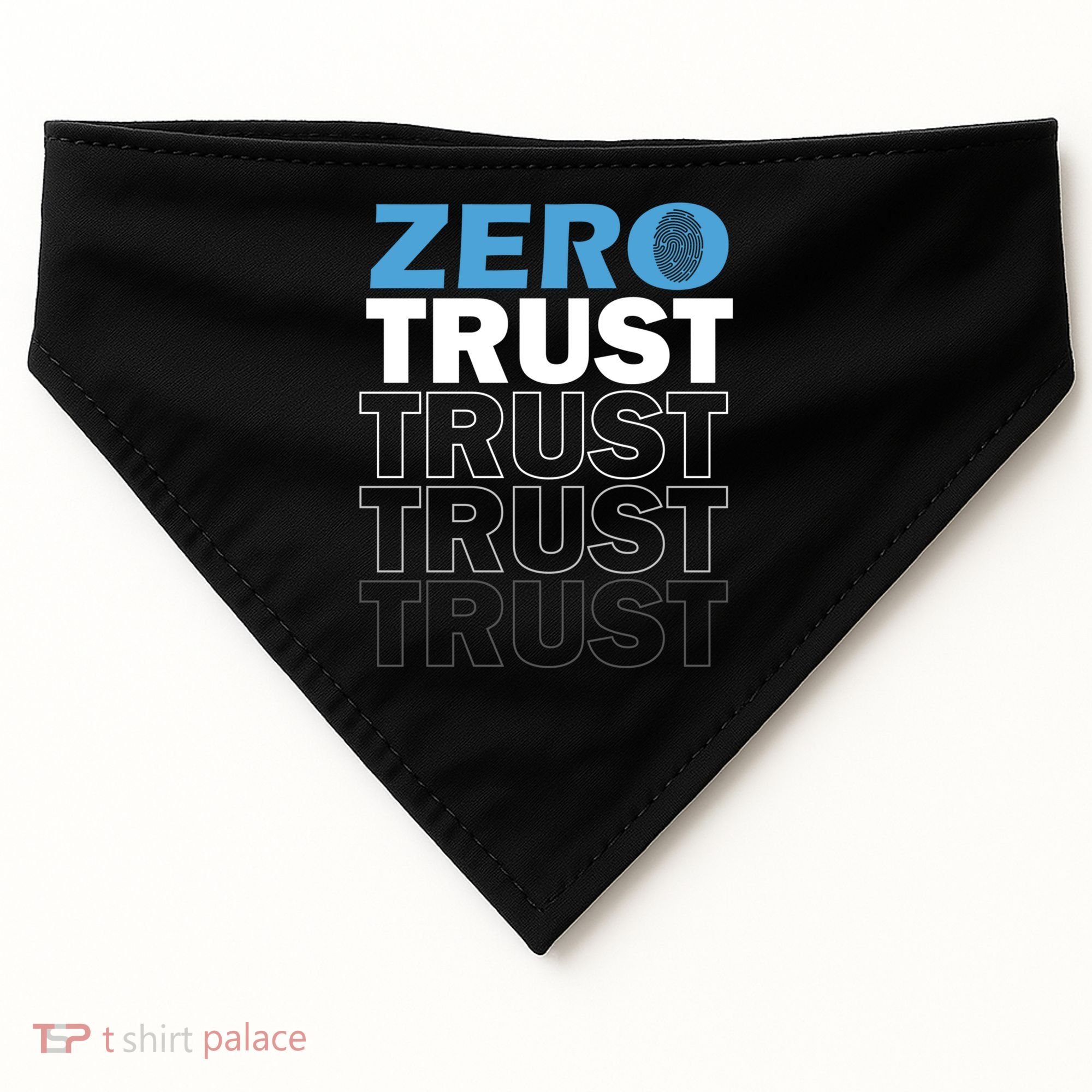 Zero Trust Hacking Cyber Security Programmer Developer Gift USA-Made Doggie Bandana
