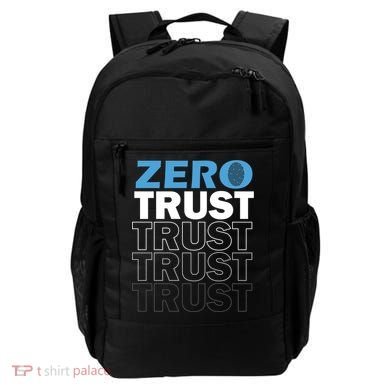 Zero Trust Hacking Cyber Security Programmer Developer Gift Backpack