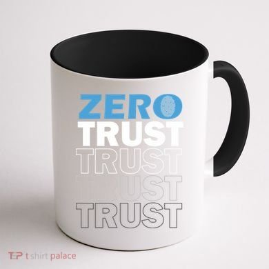 Zero Trust Hacking Cyber Security Programmer Developer Gift Coffee Mug back