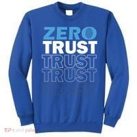 Zero Trust Hacking Cyber Security Programmer Developer Gift Sweatshirt thumb 0