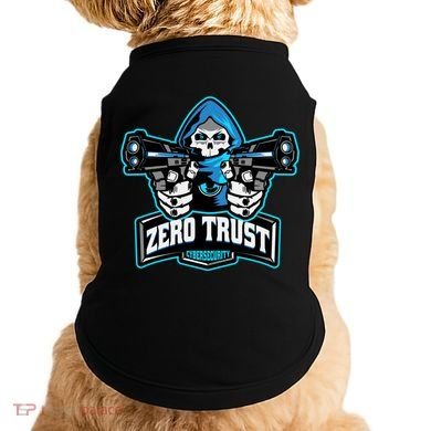 Zero Trust Hacking Cyber Security Developer Programmer Gift Doggie Tank