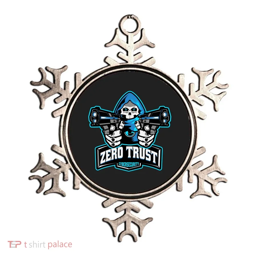 Zero Trust Hacking Cyber Security Developer Programmer Gift Ornament