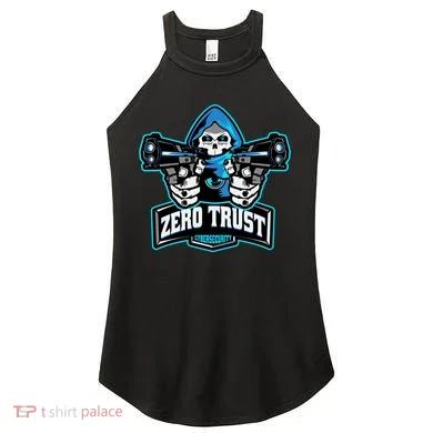 Zero Trust Hacking Cyber Security Developer Programmer Gift Women's Perfect Tri Rocker Tank