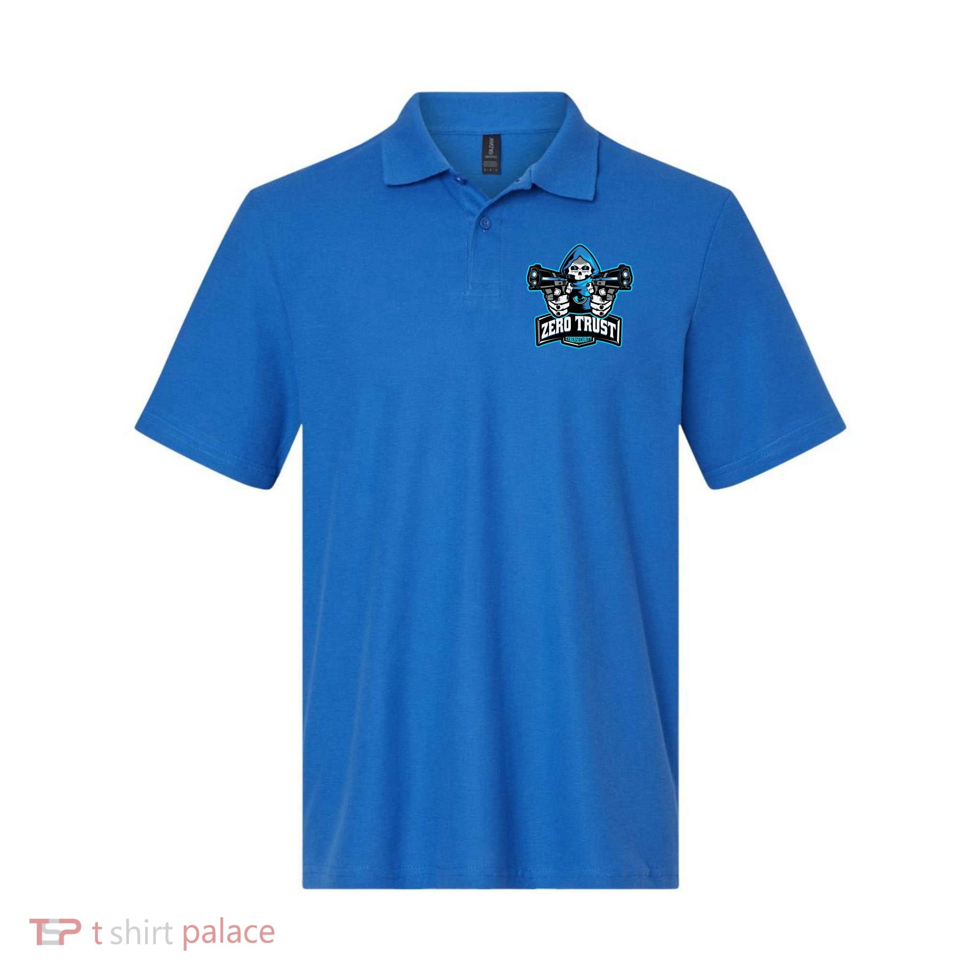 Zero Trust Hacking Cyber Security Developer Programmer Gift Polo