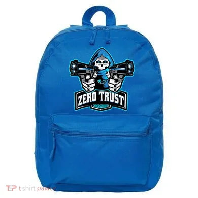Zero Trust Hacking Cyber Security Developer Programmer Gift 16 in Basic Backpack